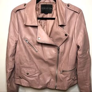 Forever 21 Pink Faux Leather Jacket